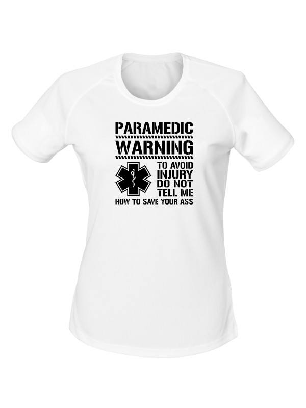 Dámské funkční tričko PARAMEDIC WARNING