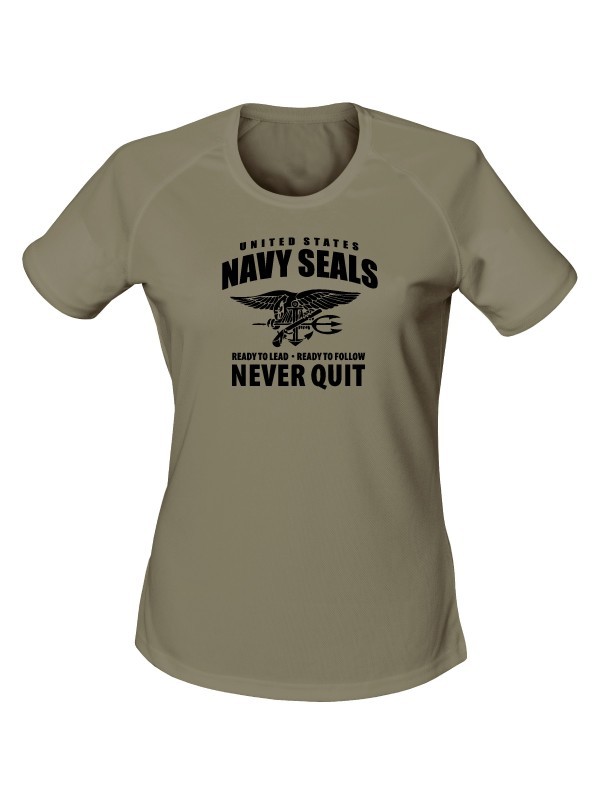 Dámské funkční tričko United States NAVY SEALS Never Quit