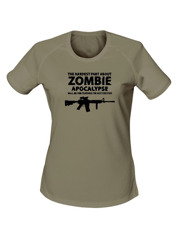 Dámské funkční tričko Zombie Apocalypse M4 Carbine