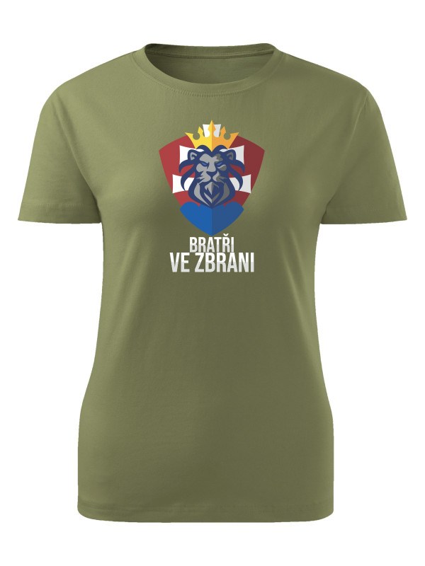 Dámské tričko Bratři ve zbrani (merch Tankista)