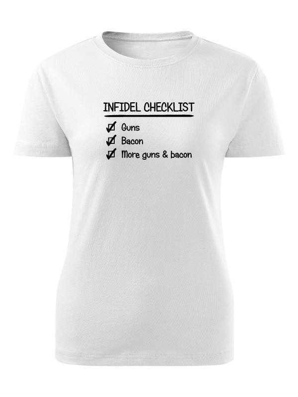 Dámské tričko INFIDEL CHECKLIST