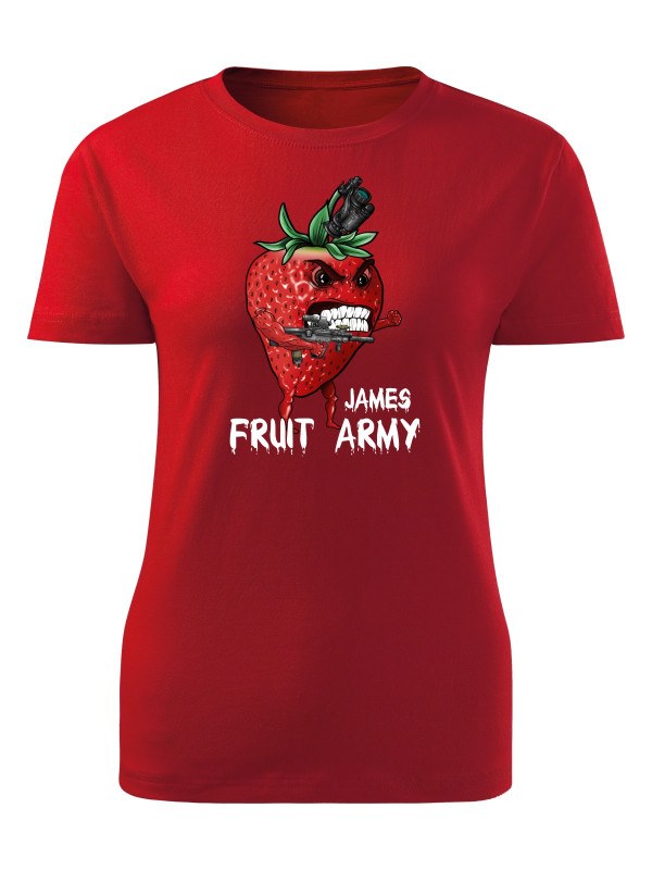 Dámské tričko James - Fruit army