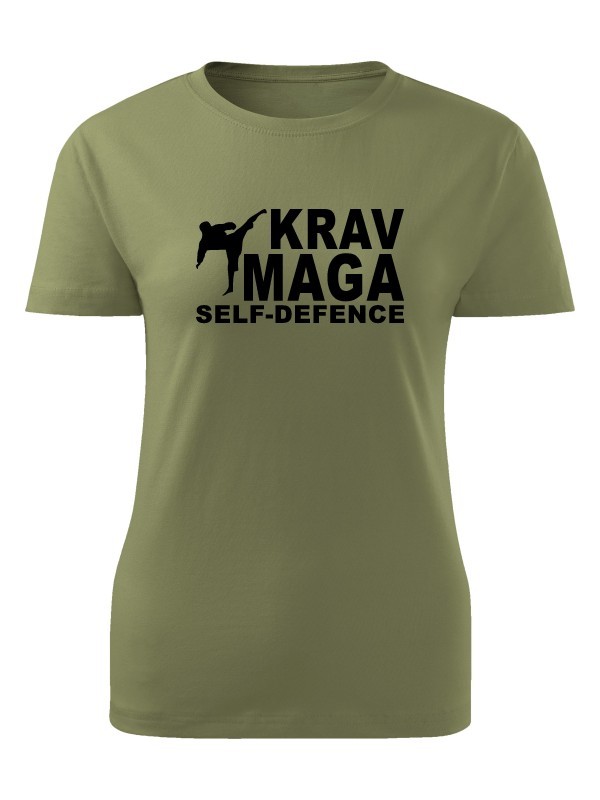 Dámské tričko Krav Maga - self defence fighter