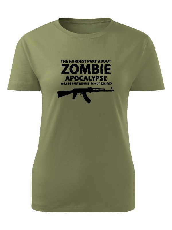 Dámské tričko Zombie Apocalypse Kalashnikov AKM