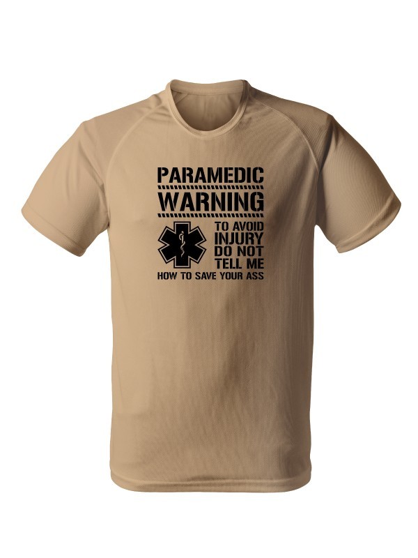 Funkční tričko PARAMEDIC WARNING