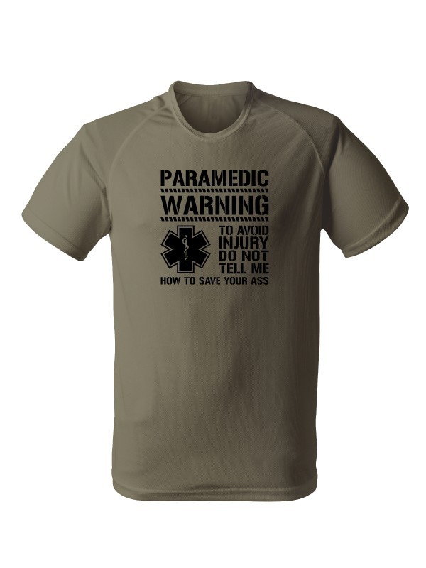 Funkční tričko PARAMEDIC WARNING