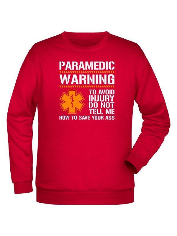 Mikina PARAMEDIC WARNING