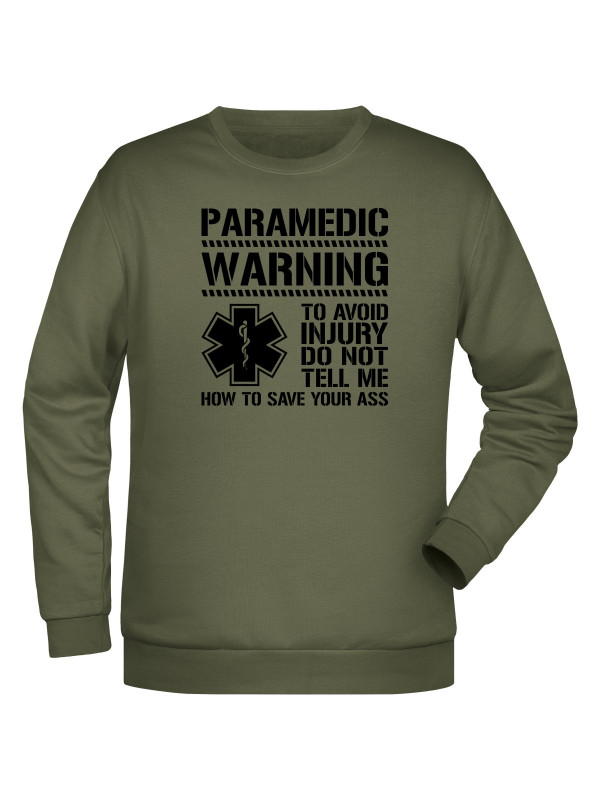 Mikina PARAMEDIC WARNING