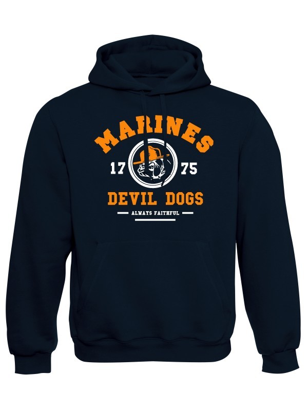 Mikina s kapucí Marines Devil Dogs