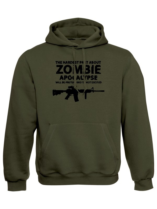 Mikina s kapucí Zombie Apocalypse M4 Carbine