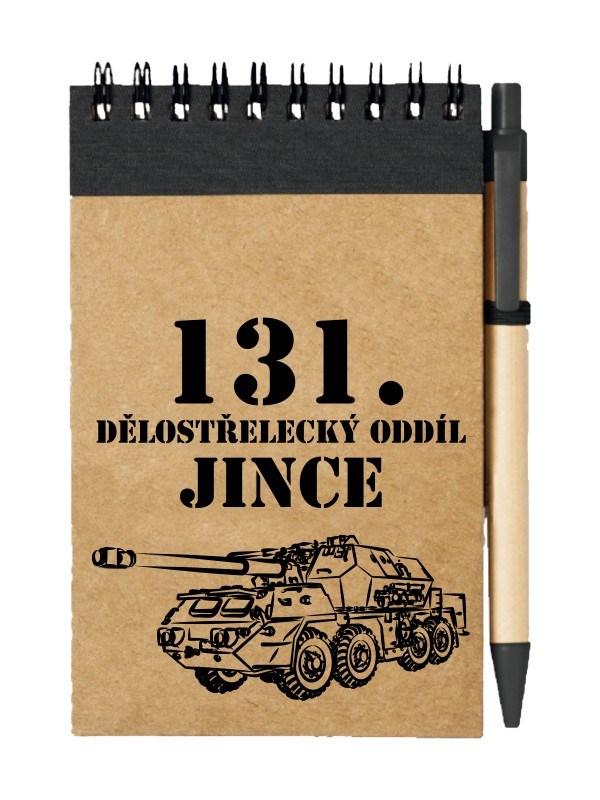 Poznámkový blok 131. dělostřelecký oddíl - 152mm ShKH vz. 77