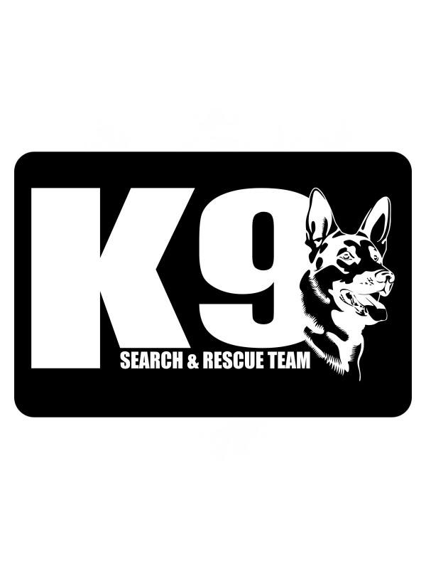 Samolepka K9 Search and Rescue team