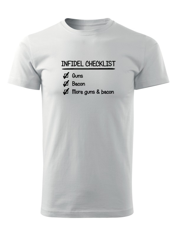 Tričko INFIDEL CHECKLIST