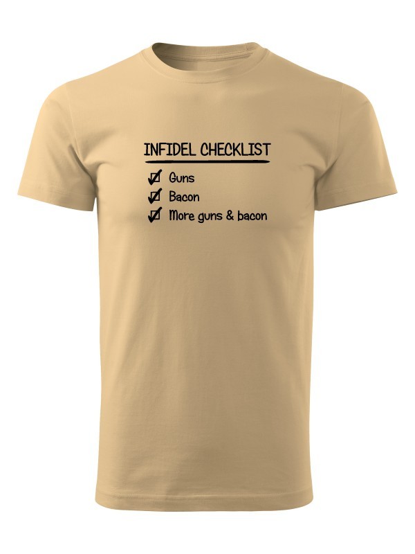 Tričko INFIDEL CHECKLIST