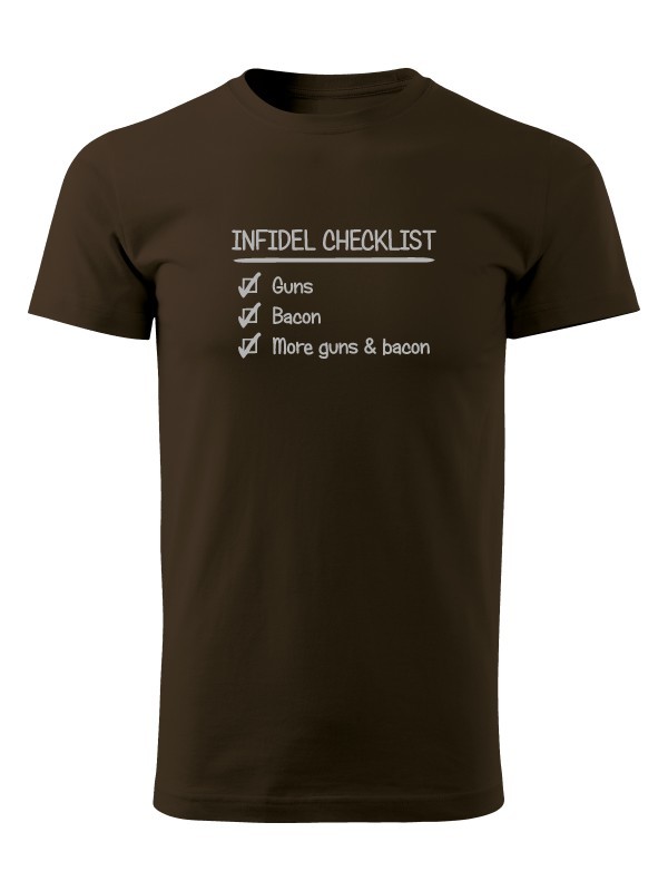 Tričko INFIDEL CHECKLIST