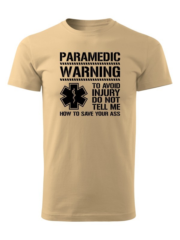 Tričko PARAMEDIC WARNING