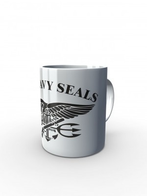 Bílý hrnek United States NAVY SEALS SIMPLE