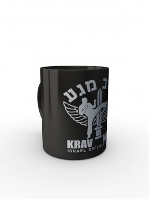 Černý hrnek IDF Krav Maga