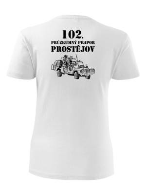 Dámské tričko 102. průzkumný prapor - LRD-130 Kajman