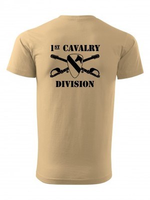 Tričko 1st Cavalry Division Sabres and Horse BACKSIDE