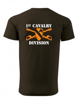 Tričko 1st Cavalry Division Sabres and Horse BACKSIDE