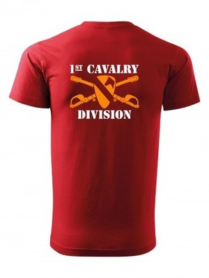 Tričko 1st Cavalry Division Sabres and Horse BACKSIDE