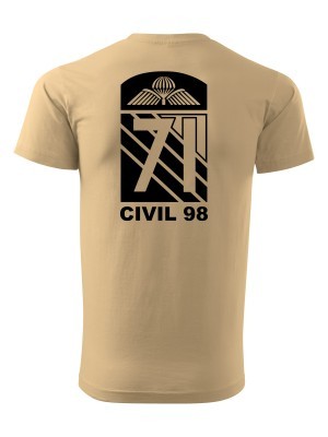 Tričko CAF Legacy of 71st Airborne Battalion - CIVIL 98