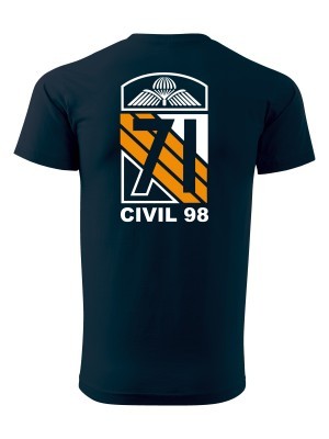 Tričko CAF Legacy of 71st Airborne Battalion - CIVIL 98