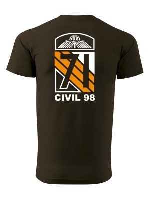 Tričko CAF Legacy of 71st Airborne Battalion - CIVIL 98