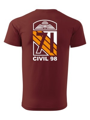 Tričko CAF Legacy of 71st Airborne Battalion - CIVIL 98